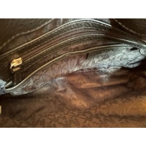 *Michael Kors Pebbled Tote Black Leather Satchel - Picture 5 of 7